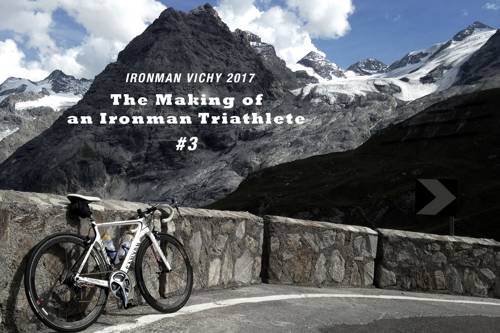 IRONMAN VICHY 2017 The Making of an Ironman Triathlete #3 / Spektakuläres Panorama von Südflanke des Stilfser Jochs auf das Ortler Massiv © Stefan Drexl