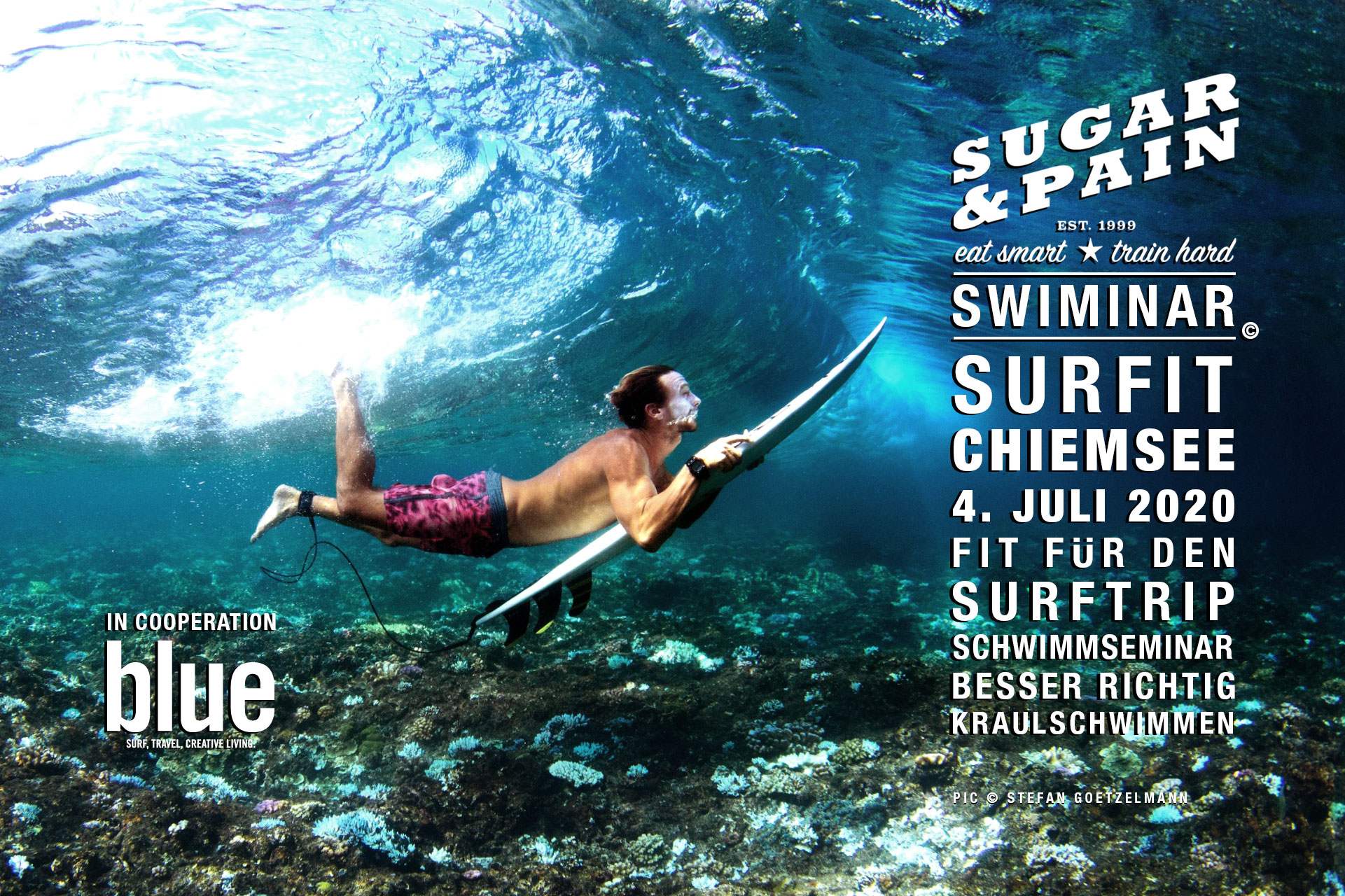 SWIMINAR #SURFIT CHIEMSEE Mit richtiger Kraultechnik fit für den Surftrip / Titel © SUGAR & PAIN / Stefan Goetzelmann